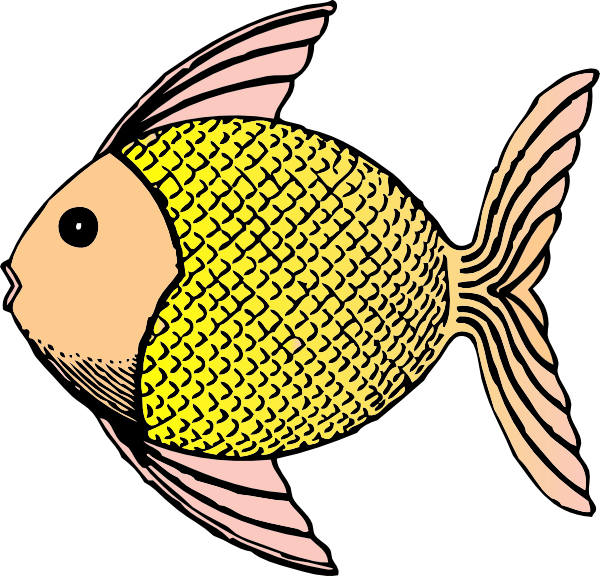 School of fish clip art free clipart image