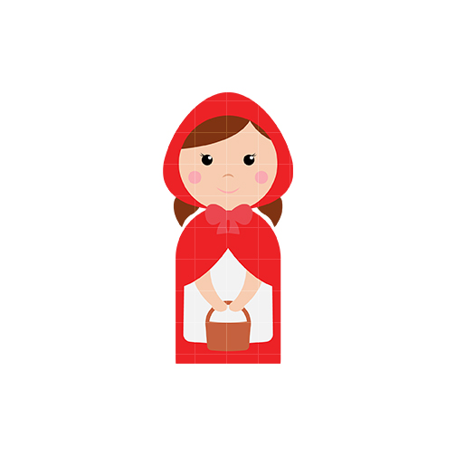 Red Riding Hood Doodle Clip Art Library