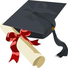 Graduation Cap and Diploma Illustration - Academic Achievement Symbol