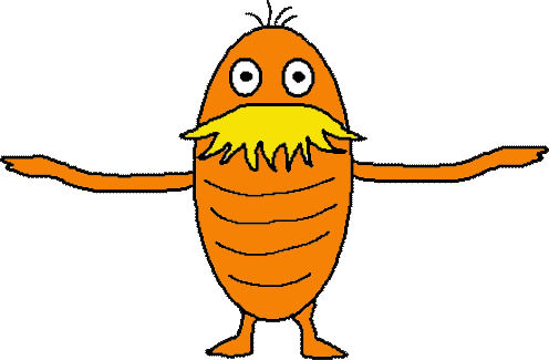 Lorax Clipart Black and White 