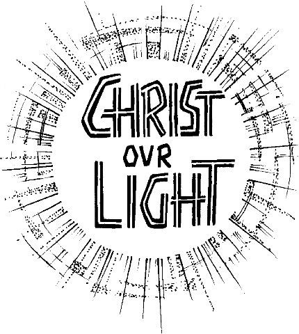 Christ Our Light - Inspirational Religious Graphic for Worship & Reflection