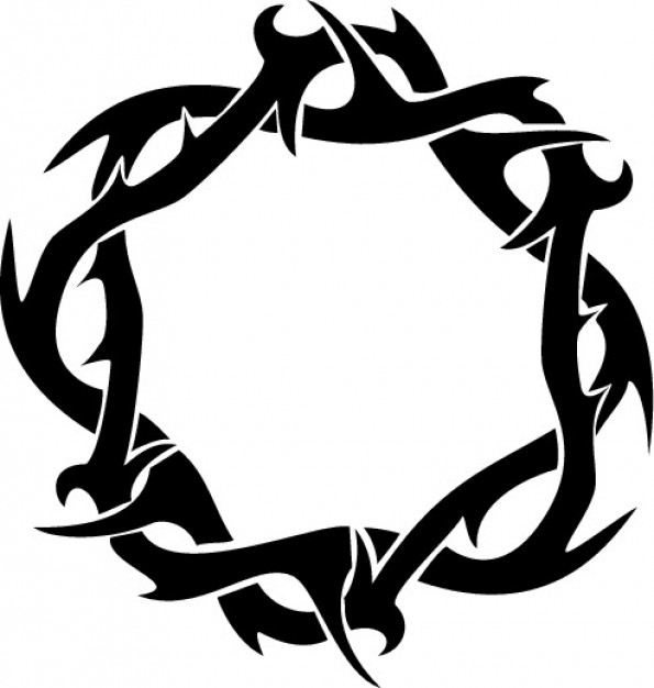 Tribal Thorn Crown Vector Art - Free Download & Design Inspiration