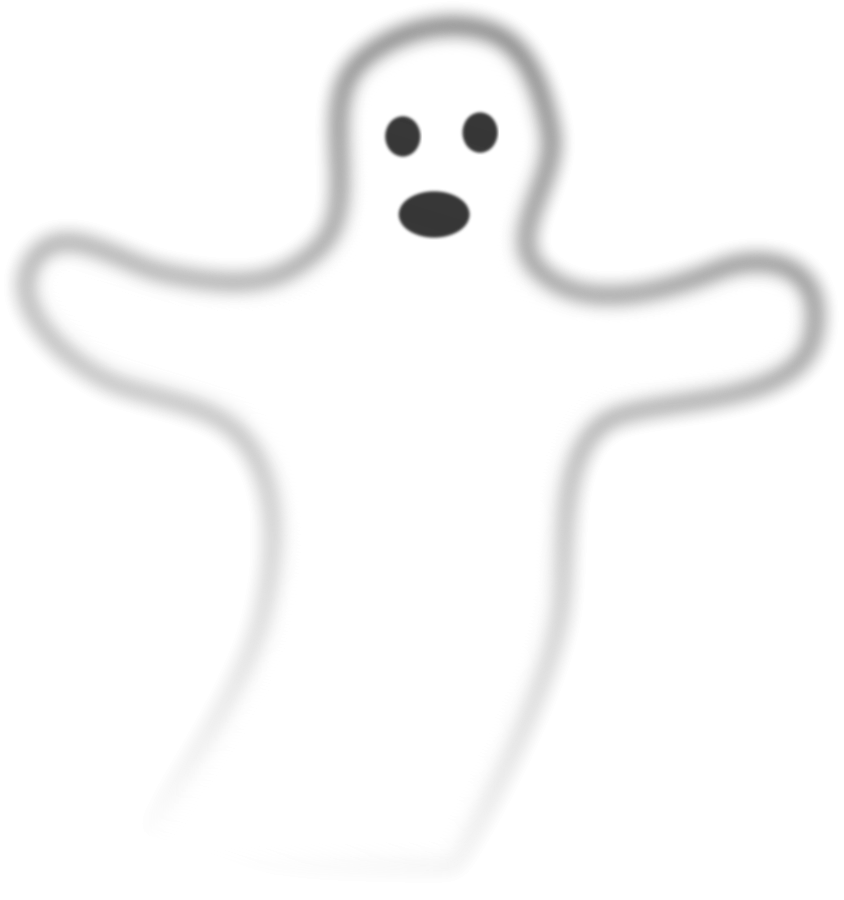 Friendly Cartoon Ghost Illustration for Halloween & Design Projects