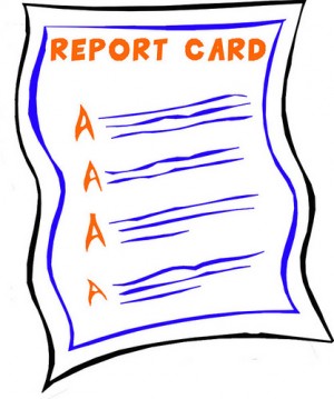 Report Card Grades Clipart 