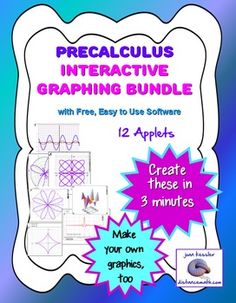 PreCalculus: Interactive Graphing Bundle and Math Clipart Tool 