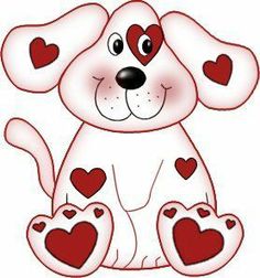 Clip Art Puppy Valentine Clipart 