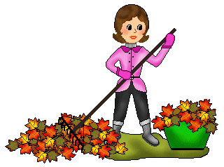 raking leaves clip art - Clip Art Library