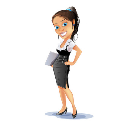 female boss clipart