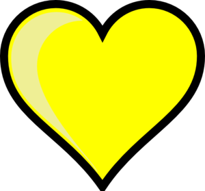 Yellow Heart Clipart