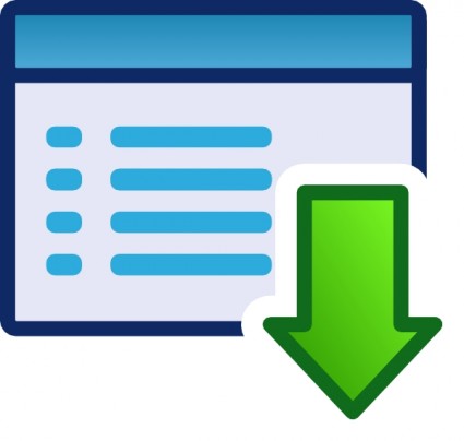 Web page document with green download arrow icon indicating file download action