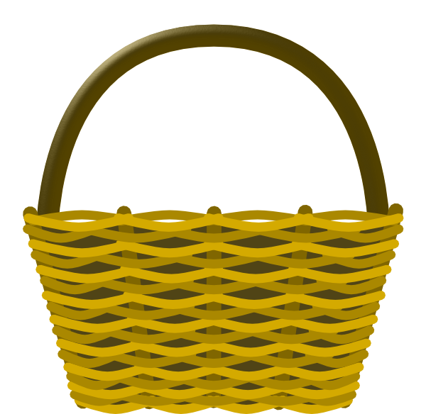 basket clipart black and white - Clip Art Library