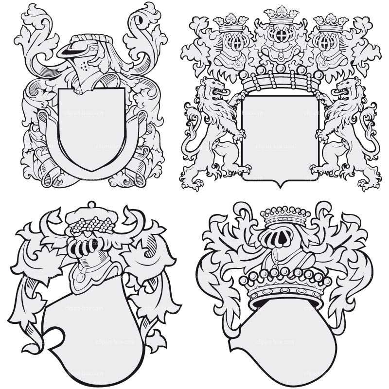 CLIPART ARISTOCRATIC BLASON 11