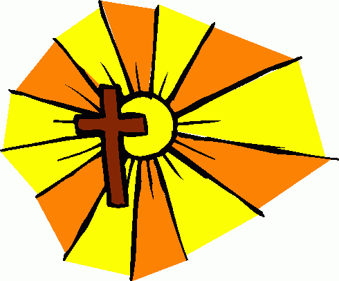 Christian Cross Sunburst Symbol - Light, Hope, and Resurrection