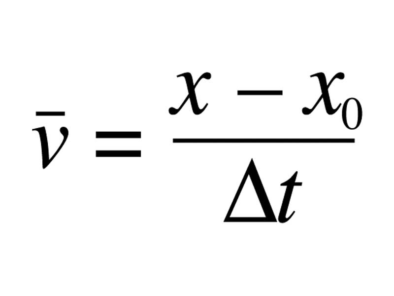 equation for average velocity - Clip Art Library