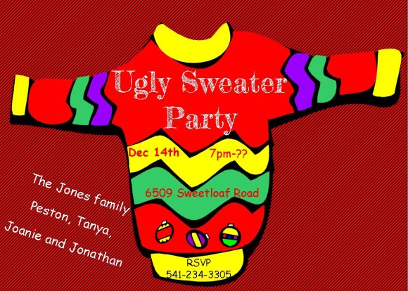 Ugly Sweater Contest Clipart