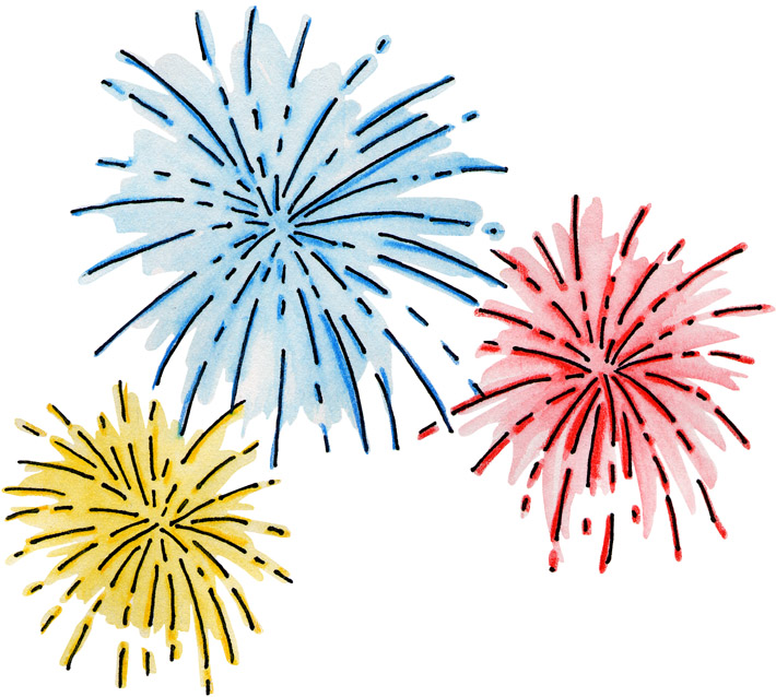 xplode fireworks clipart