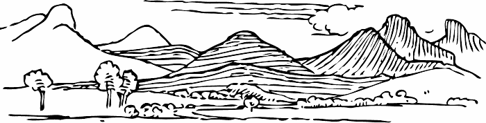 Mountain Range Clipart 