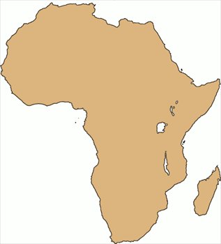Africa Map Clip Art Clipart