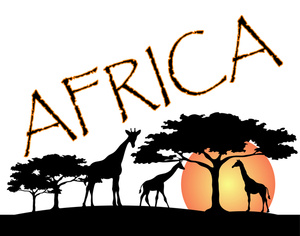 Silhouette Of Africa