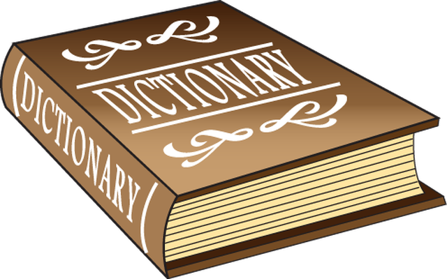 Entry Clip Art Dictionary Page
