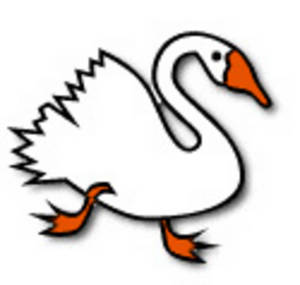 White Swan Illustration - Free Clipart for Education and Design