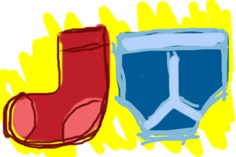 Sock vs Underwear: Fun Illustration for Laundry Sorting Guide