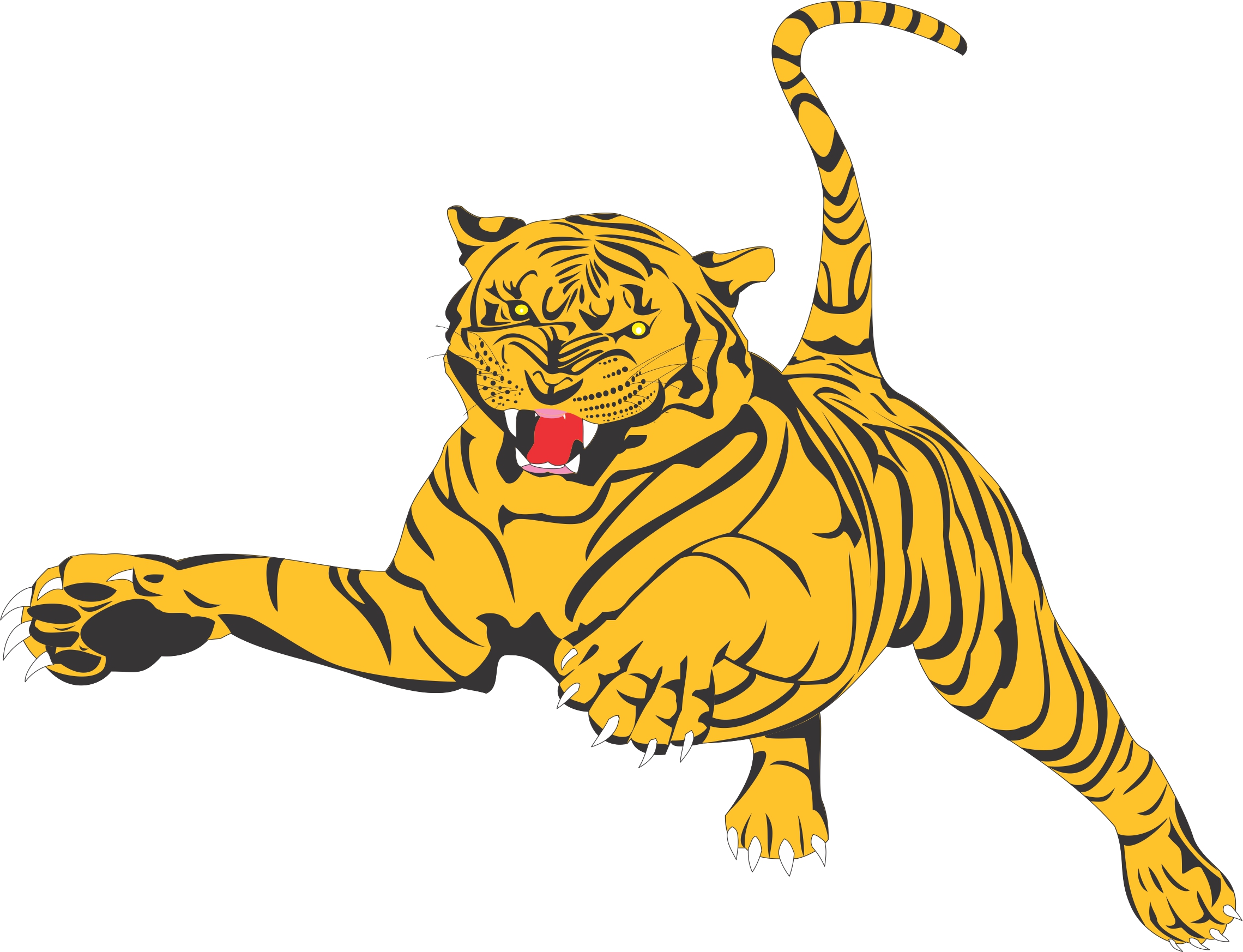clipart free tiger