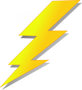 Lightning Bolt Icon - High-Contrast Vector Graphic for Energy & Power Themes