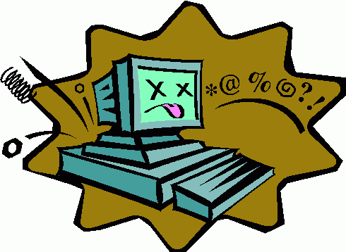 Computer Crash Illustration - Visual Metaphor for System Failure