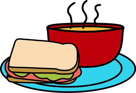 Soup and Sandwich Clip Art