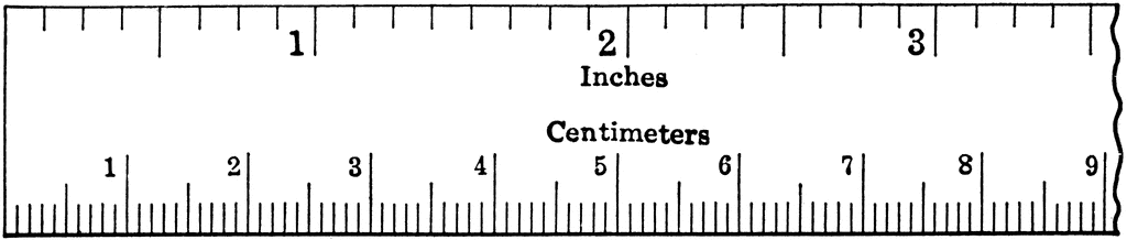 Inches CM Ruler 
