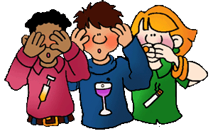 See No Evil, Hear No Evil, Speak No Evil - Classic Cartoon Illustration