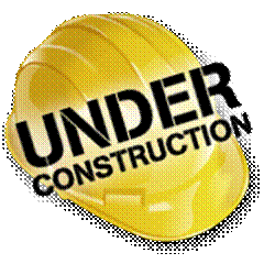 Yellow hard hat with bold "UNDER CONSTRUCTION" text, symbolizing website or project development in progress.