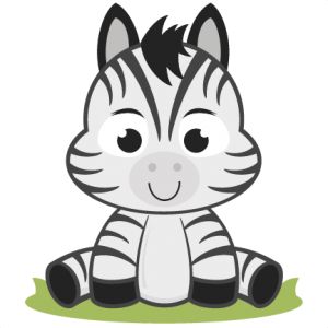 Adorable Cartoon Zebra Illustration for Kids & Educational Content
