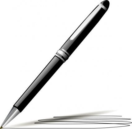 Ink With Pen Clipart