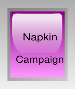 Napkin Campaign Fighting Domestic Violence Clip Art 