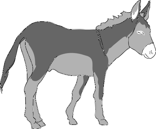 donkey clipart png people