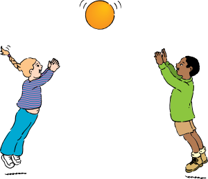 Playing Ball Clip Art 