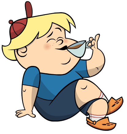 Drinking Tea Clipart 