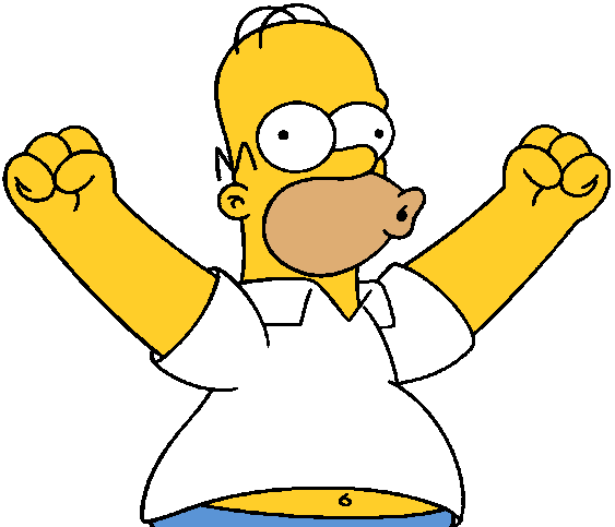 Homer Simpson Clipart Black and White 