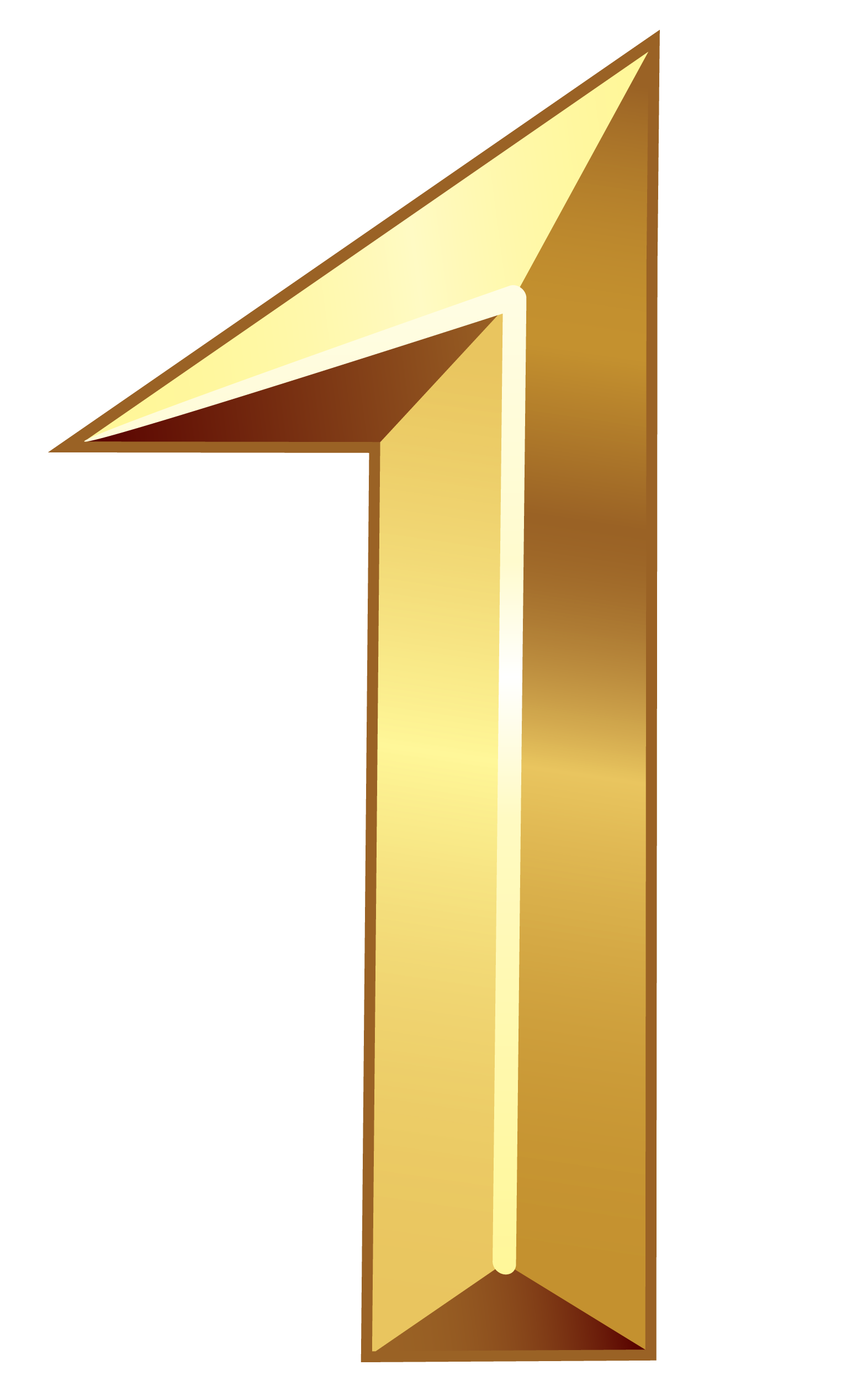 gold number 1 png - Clip Art Library