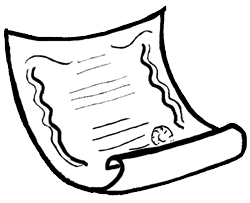 Vintage Parchment Scroll Illustration - Free Clipart for Historical or Legal Themes