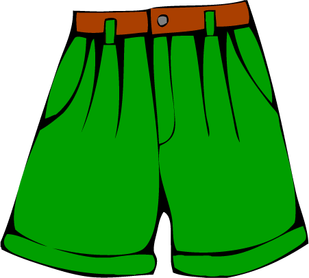 summer shorts clipart