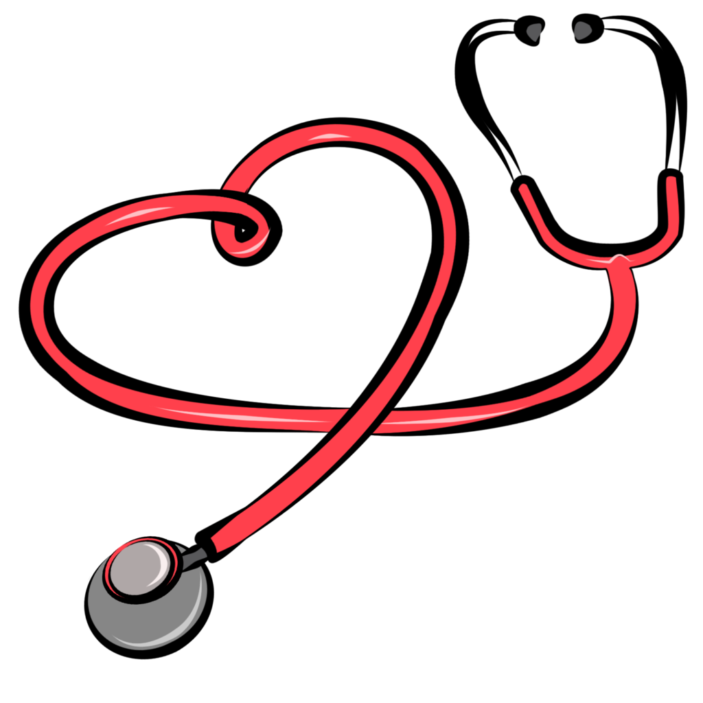 Stethoscope Heart Symbol - Medical Care & Compassion Icon