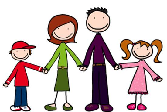 clipart of a new family