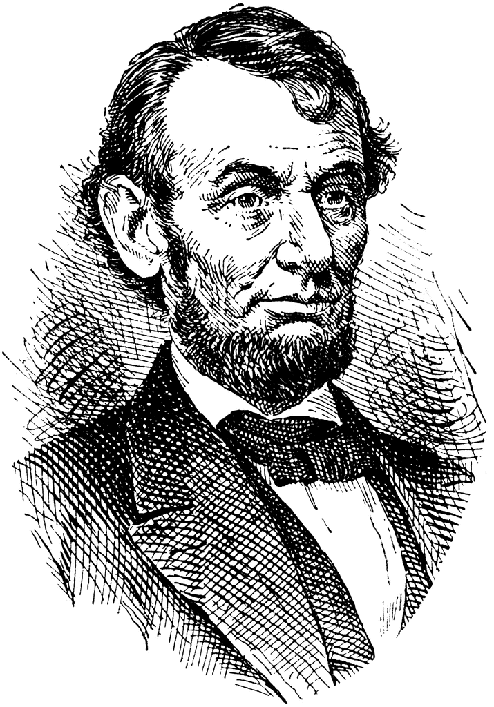 Abraham Lincoln Portrait - Historical Engraving of the 16th U.S. President