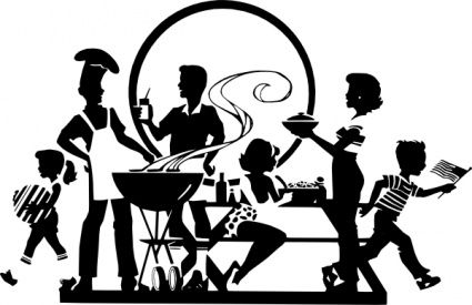 backyard bbq clipart 