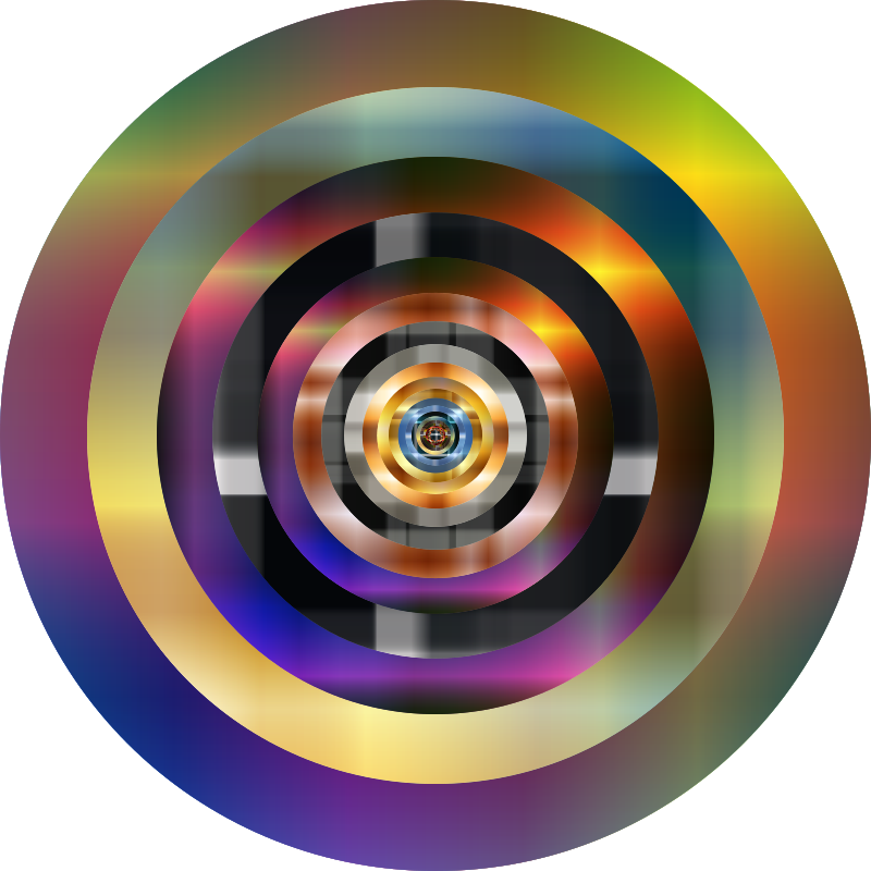 Abstract Color Spiral Tunnel - Digital Art & Visual Design Inspiration