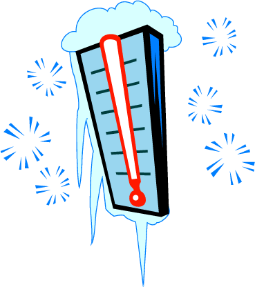 freezing cold thermometer