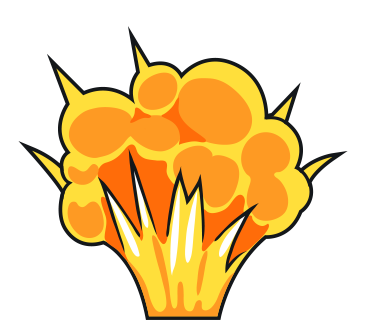 Comic book explosion clipart clipartcow 2 image 